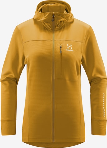 Haglöfs Athletic Zip-Up Hoodie 'L.I.M Mid Multi' in Yellow: front