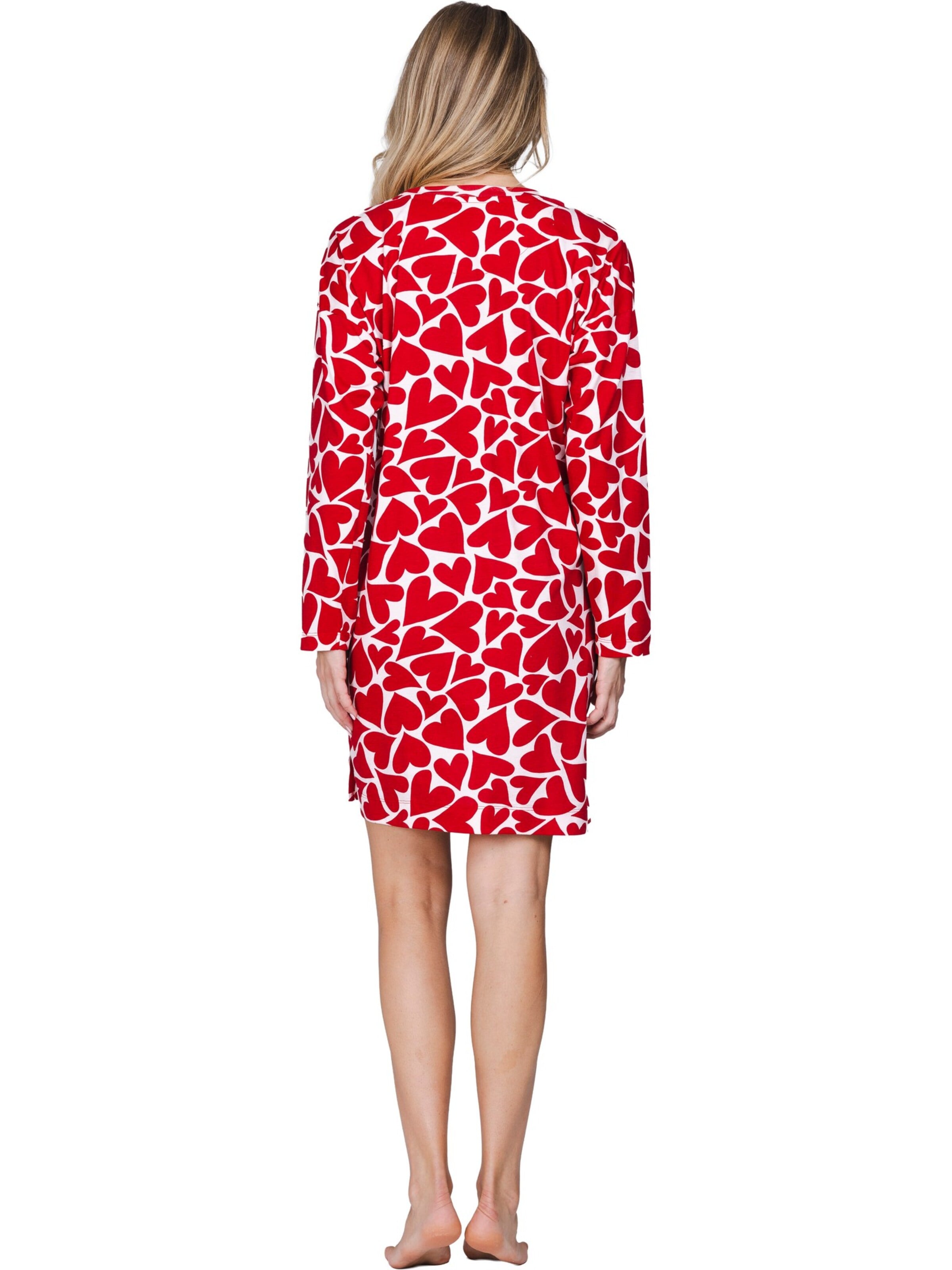 Rebelle Nachthemd 'Endless Love' in Rood
