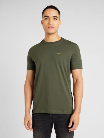 BOSS Green Shirt in Green: front