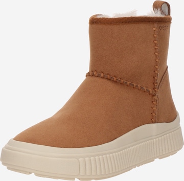 GEOX Kozačky – hnědá: přední strana