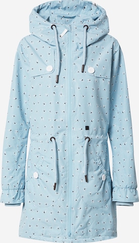 Alife and Kickin Between-Seasons Parka 'Charlotte' in Blue: front
