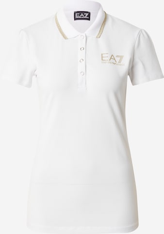 EA7 Emporio Armani Poloshirt in Weiß: predná strana