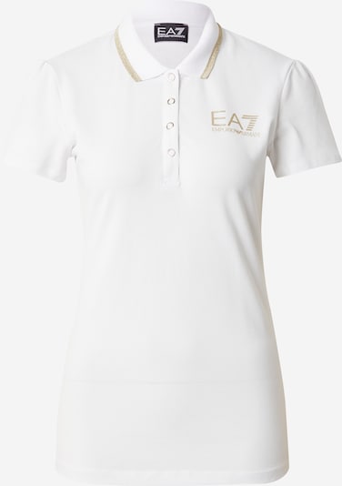 EA7 Emporio Armani Shirt in de kleur Goud / Wit, Productweergave