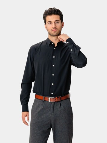 TEESHOPPEN Regular Fit Hemd in Schwarz