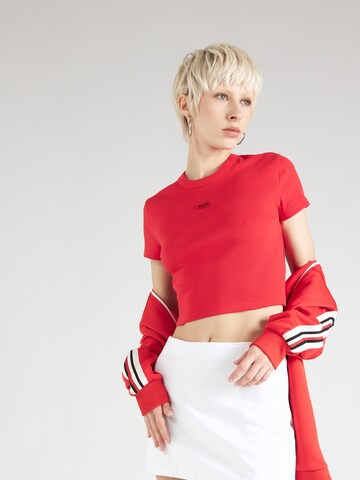 sarkans HUGO T-Krekls 'Deluisa': no priekšpuses