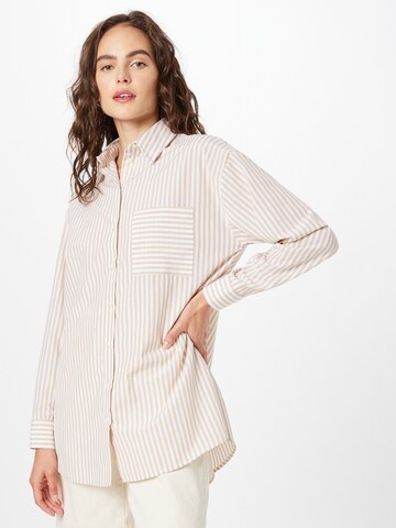 Camicia da donna di NLY by Nelly in beige: frontale