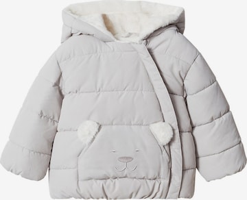 MANGO KIDS Zimní bunda – šedá: přední strana