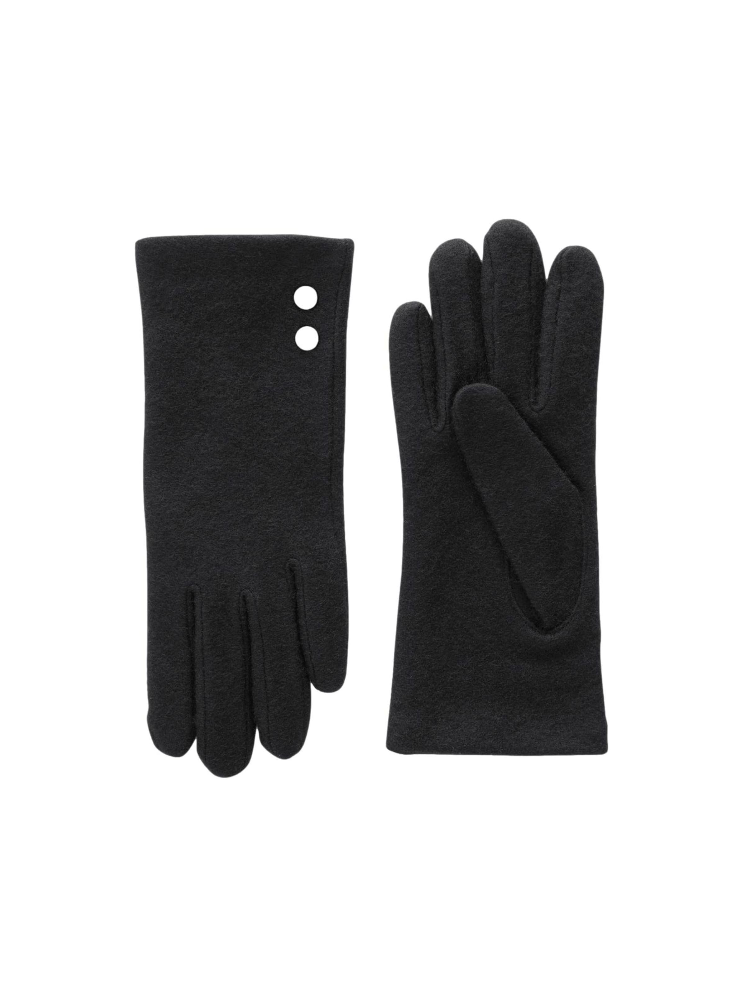Next Ръкавици с пръсти в черно: отпред
