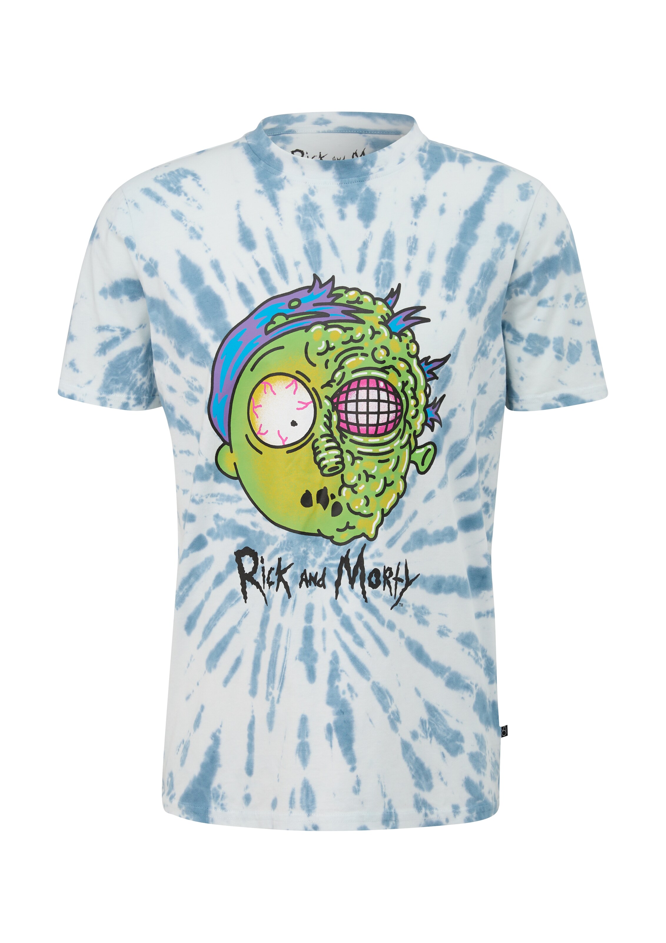 T-Shirt QS en bleu : devant