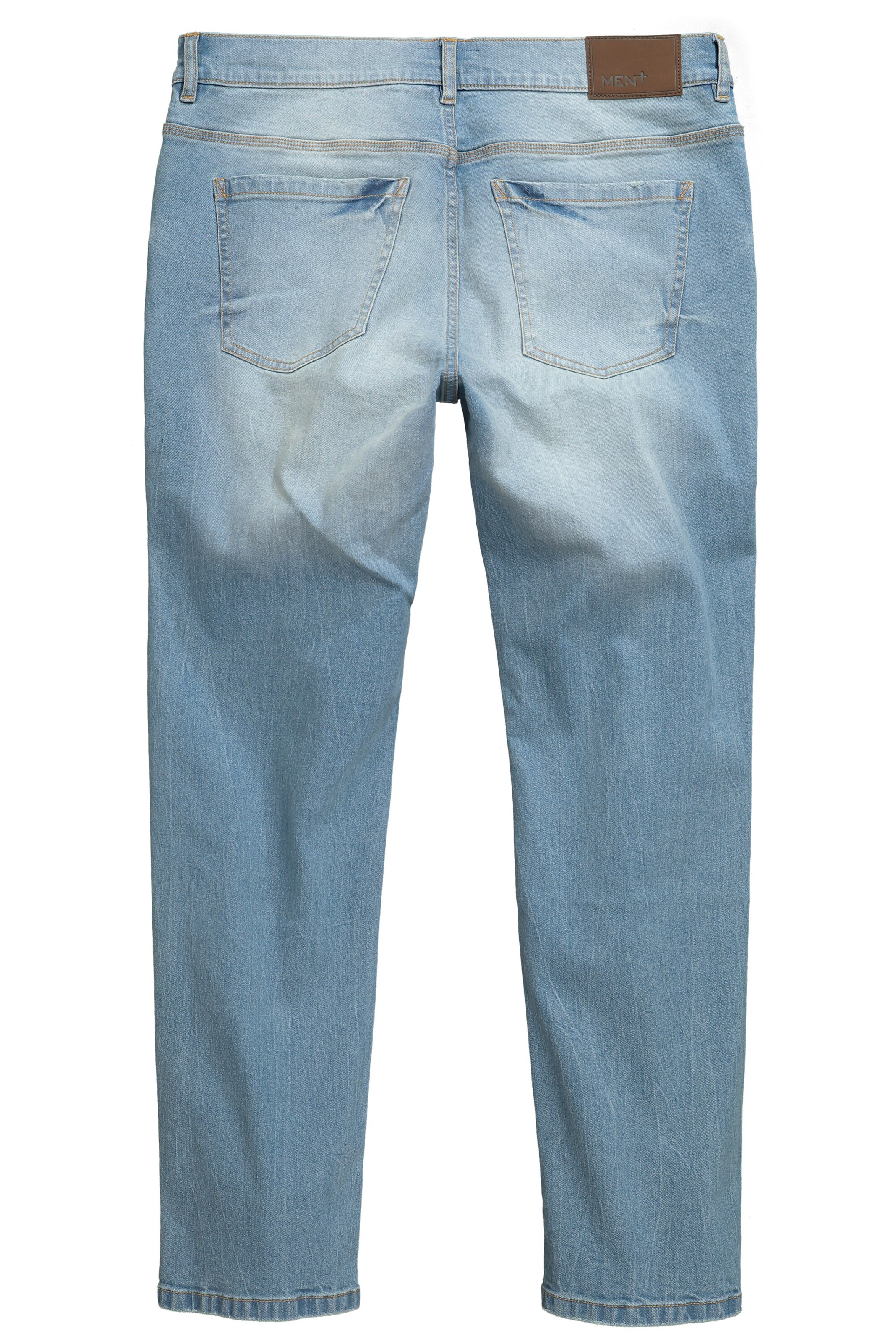Men Plus Regular Jeans in Blauw