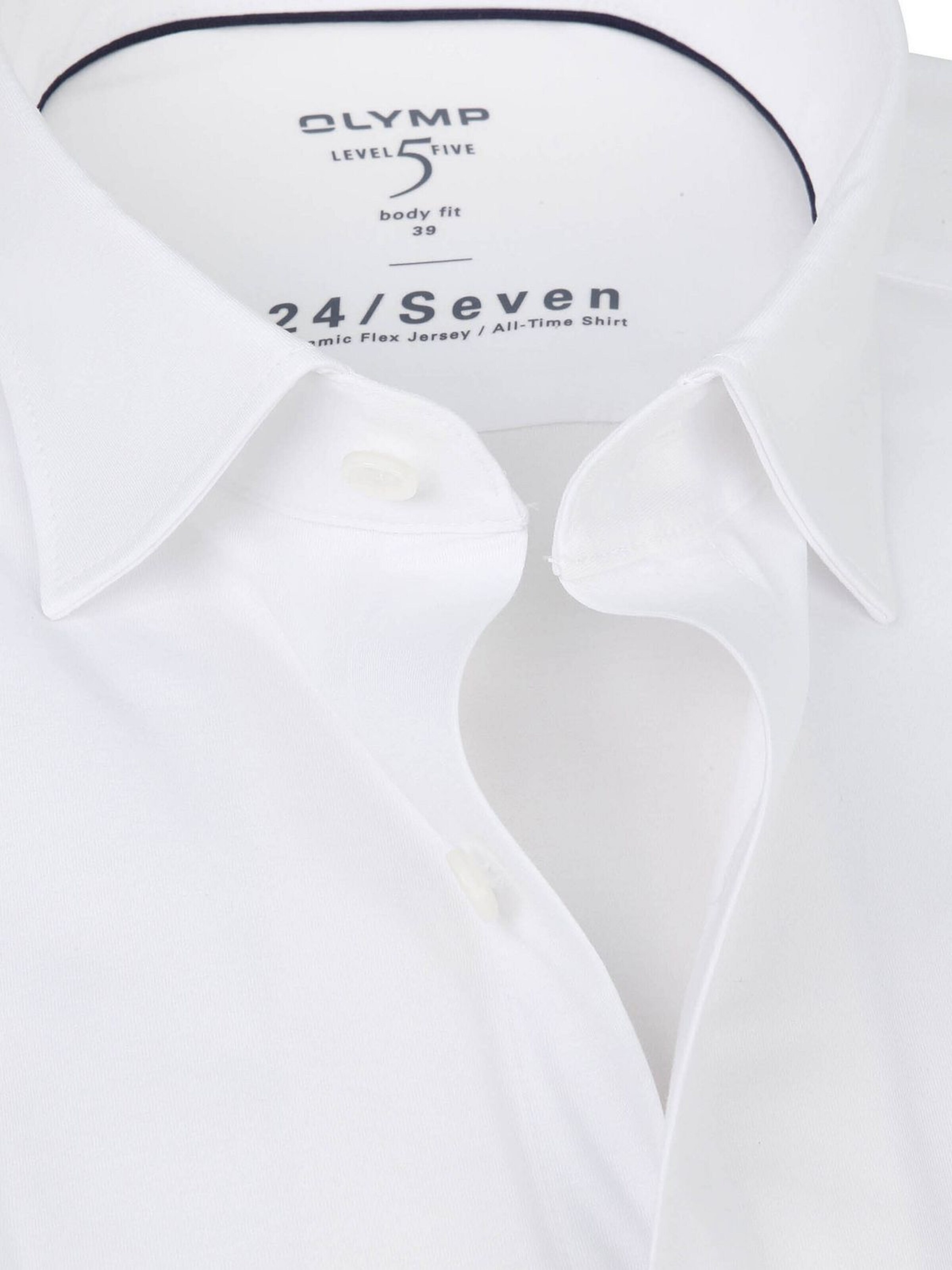 OLYMP Slim Fit Hemd 'Level 5 24/Seven'‌ in Weiß