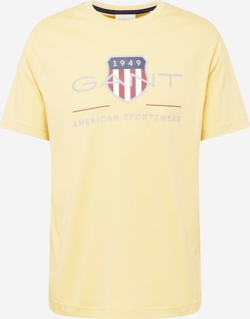 Maglietta di GANT in giallo: frontale