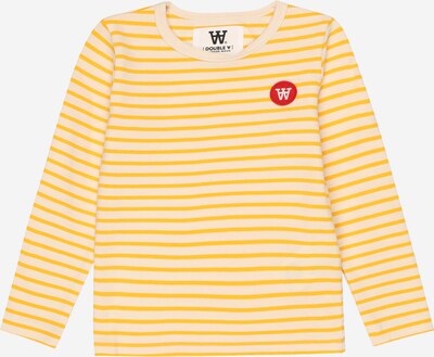 WOOD WOOD Μπλουζάκι 'Kim' σε χρυσοκίτρινο / κόκκινο / λευκό μαλλιού, Άποψη προϊόντος