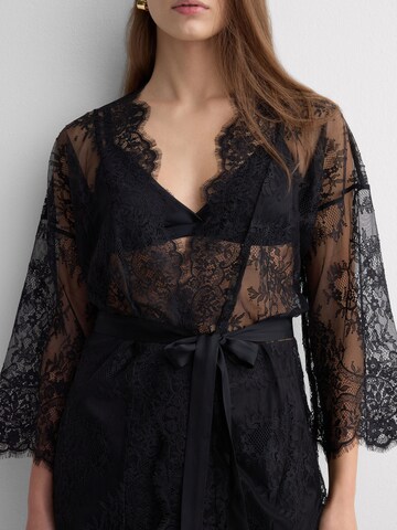 INTIMISSIMI Dressing Gown 'ELEGANCE EMBODIED KIMONO' in Black