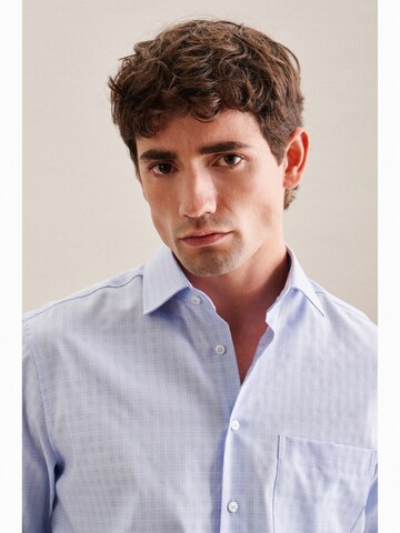 Coupe regular Chemise business SEIDENSTICKER en bleu