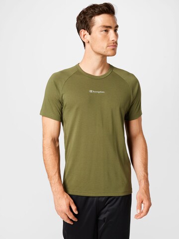 Champion Authentic Athletic Apparel Performance Shirt in Green: front