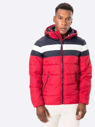 INDICODE JEANS Regular Fit Jacke 'AGRIPPA' in Rot: predná strana