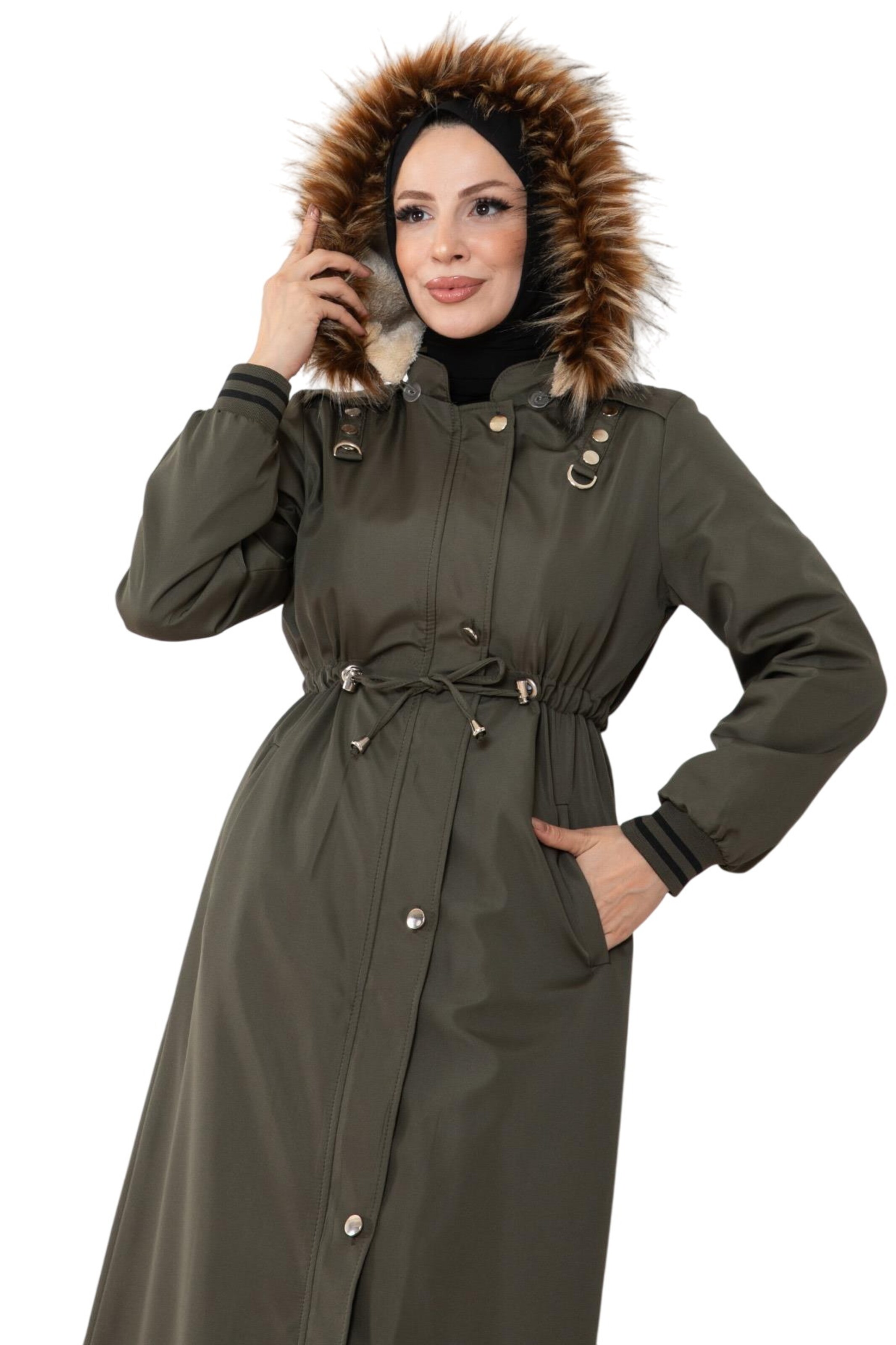 Parka d’hiver MODAMIHRAM en vert