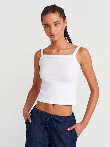 Dilvin Blouse in White: front