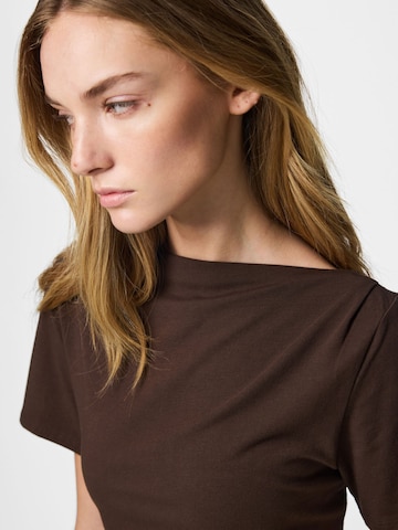 PIECES Shirt 'PCSirene' in Brown