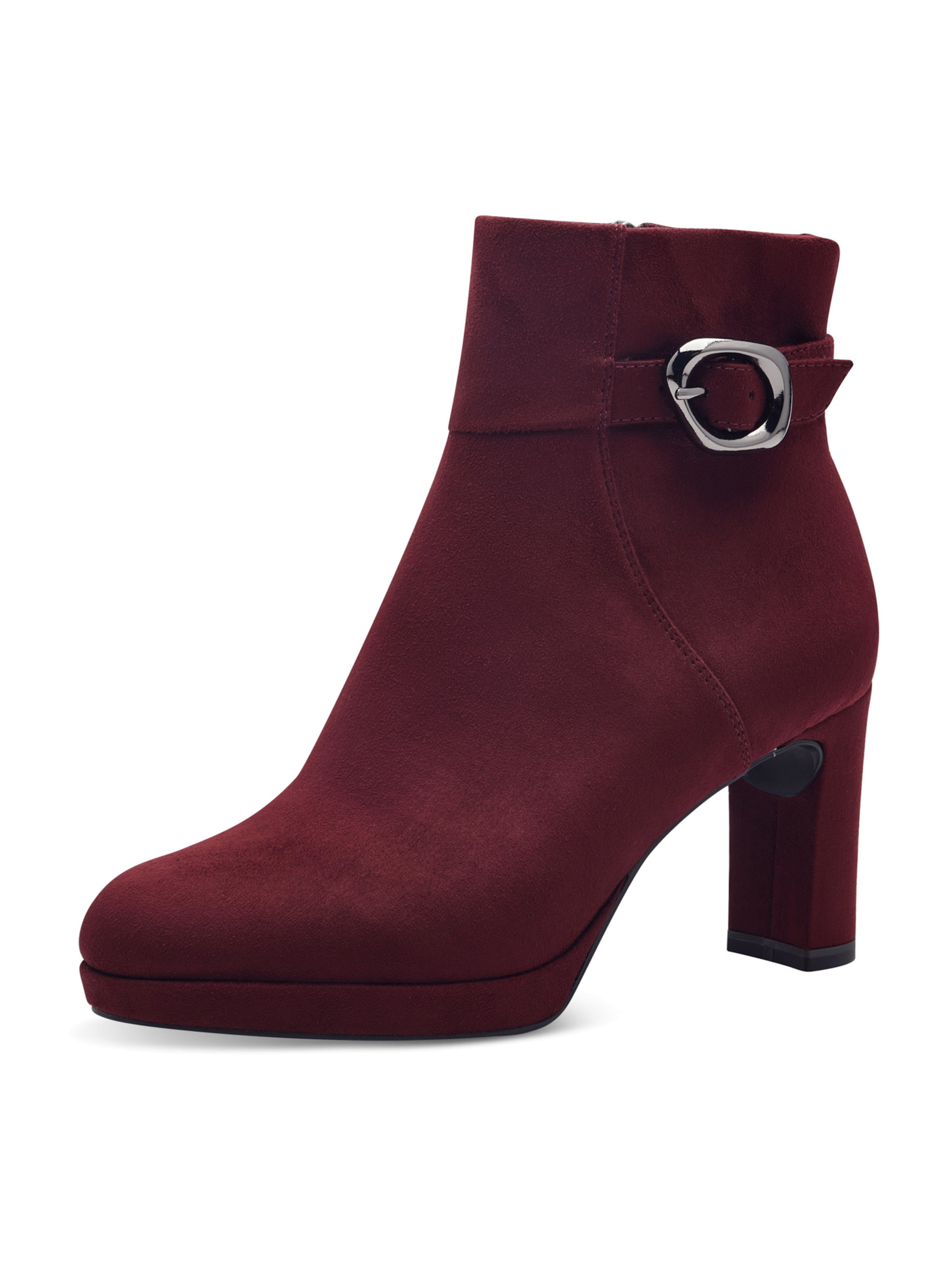 High Heel Tamaris Stiefelette Rot Leder Rote Tamaris Stiefeletten