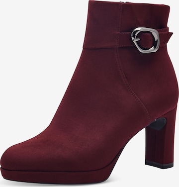 Tamaris Členkové čižmy - Červená: predná strana