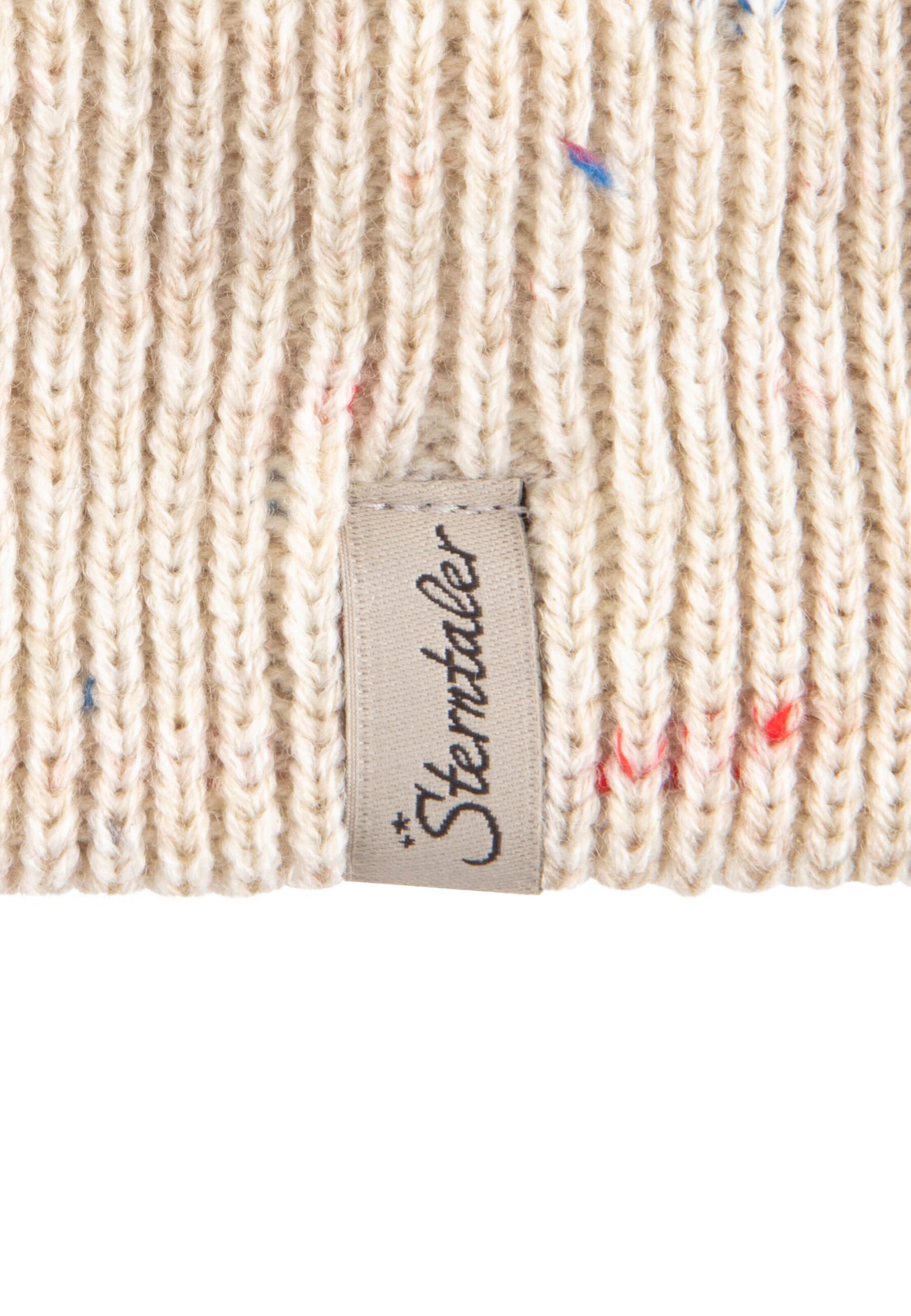 STERNTALER Beanie 'Sprenkel' in Beige