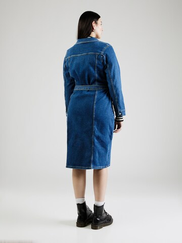Vero Moda Curve - Vestido camisero en azul