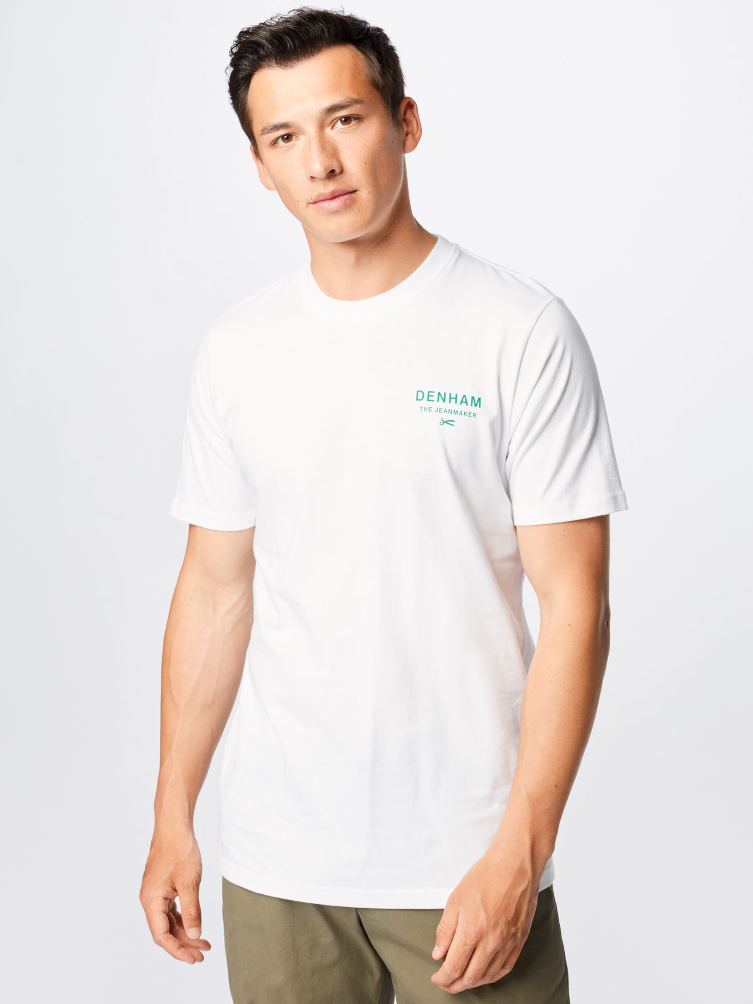 Männer Shirts DENHAM T-Shirt  'ADAMS' in Weiß - TT66673