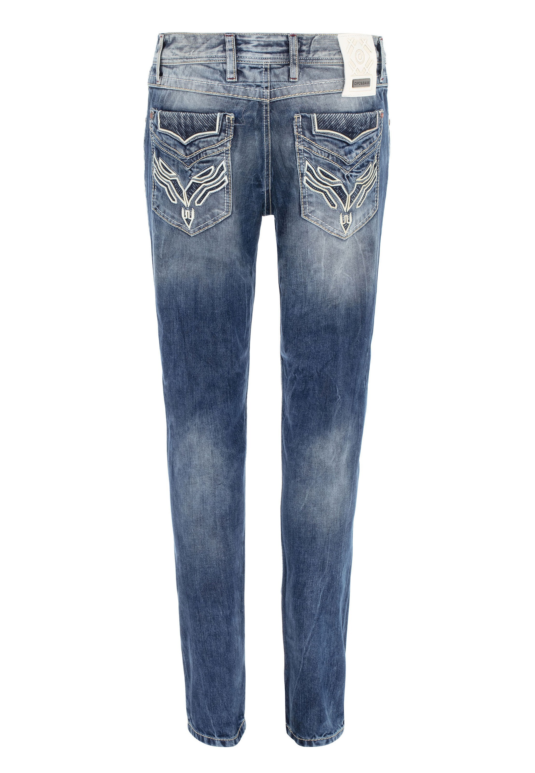 CIPO & BAXX Regular Jeans 'DENIM' in Blauw