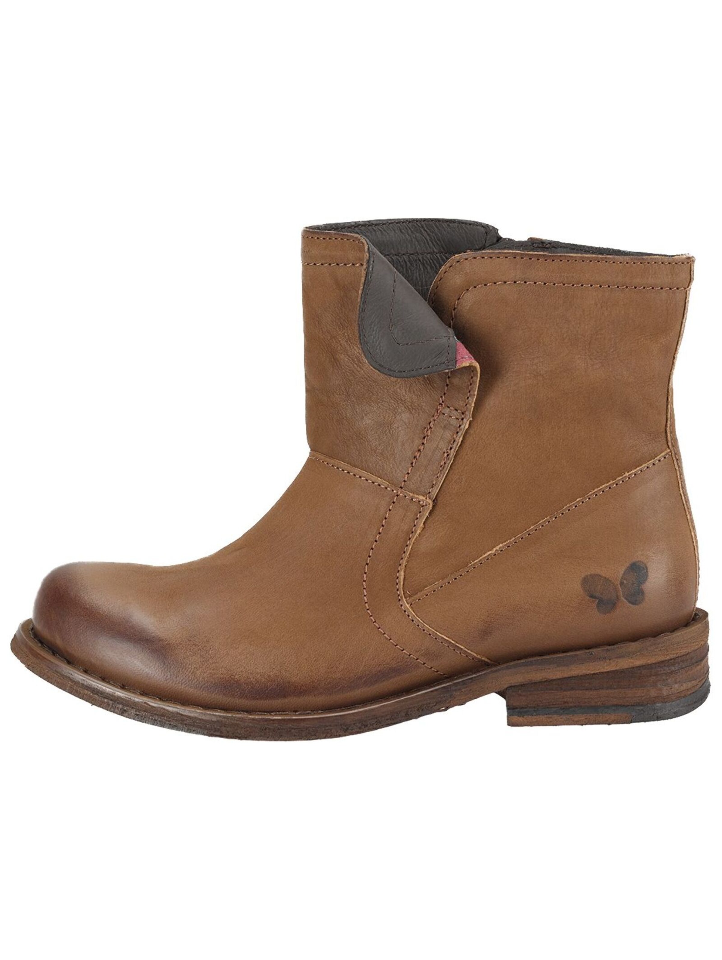 Felmini Wide Fit Ankle Boots in Brown