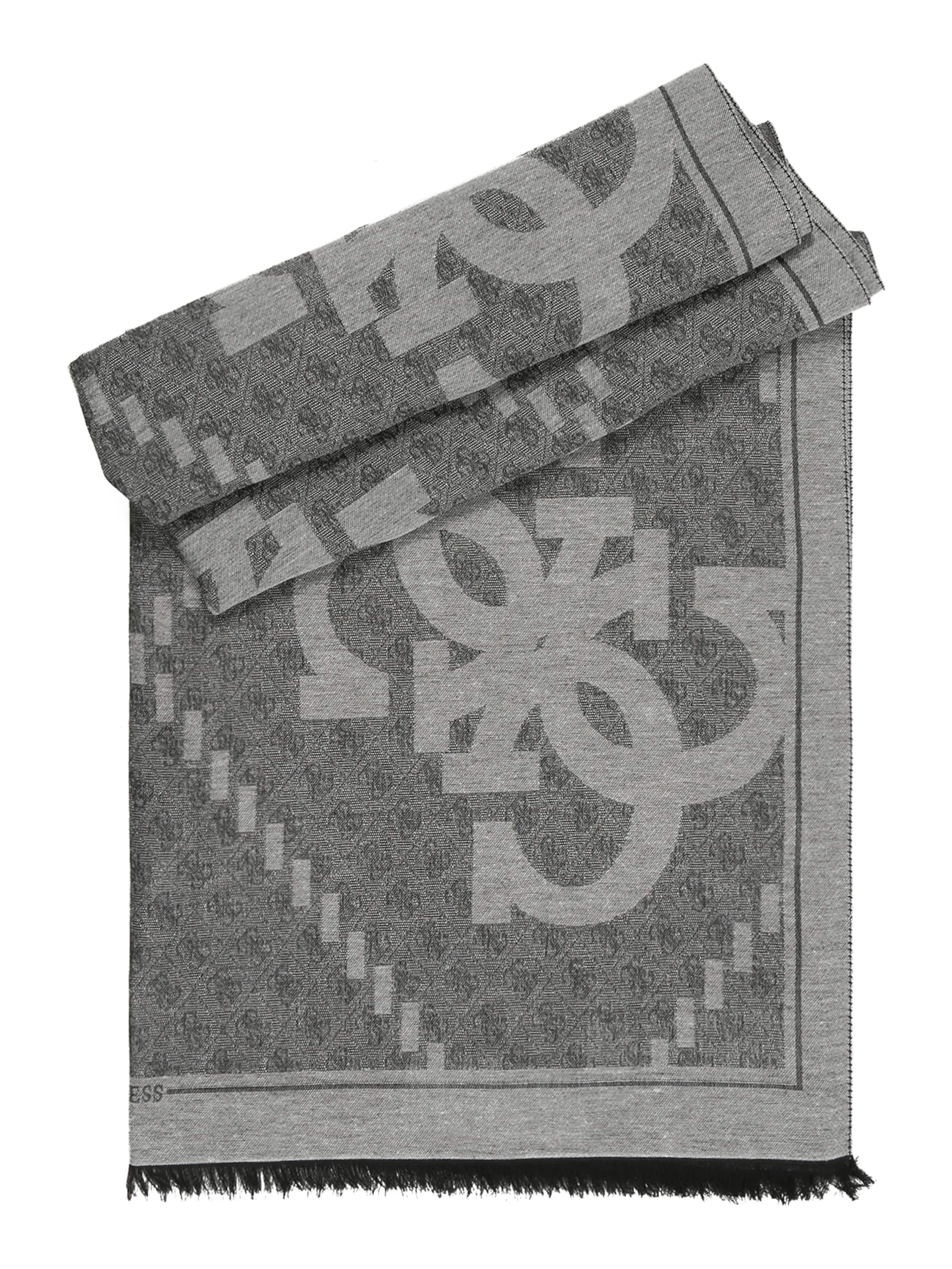 GUESS Sál 'SCARF JACQUARD 80X180' - szürke: elől