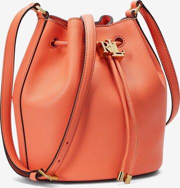 Borsa a sacco 'ANDIE' di Lauren Ralph Lauren in arancione: frontale