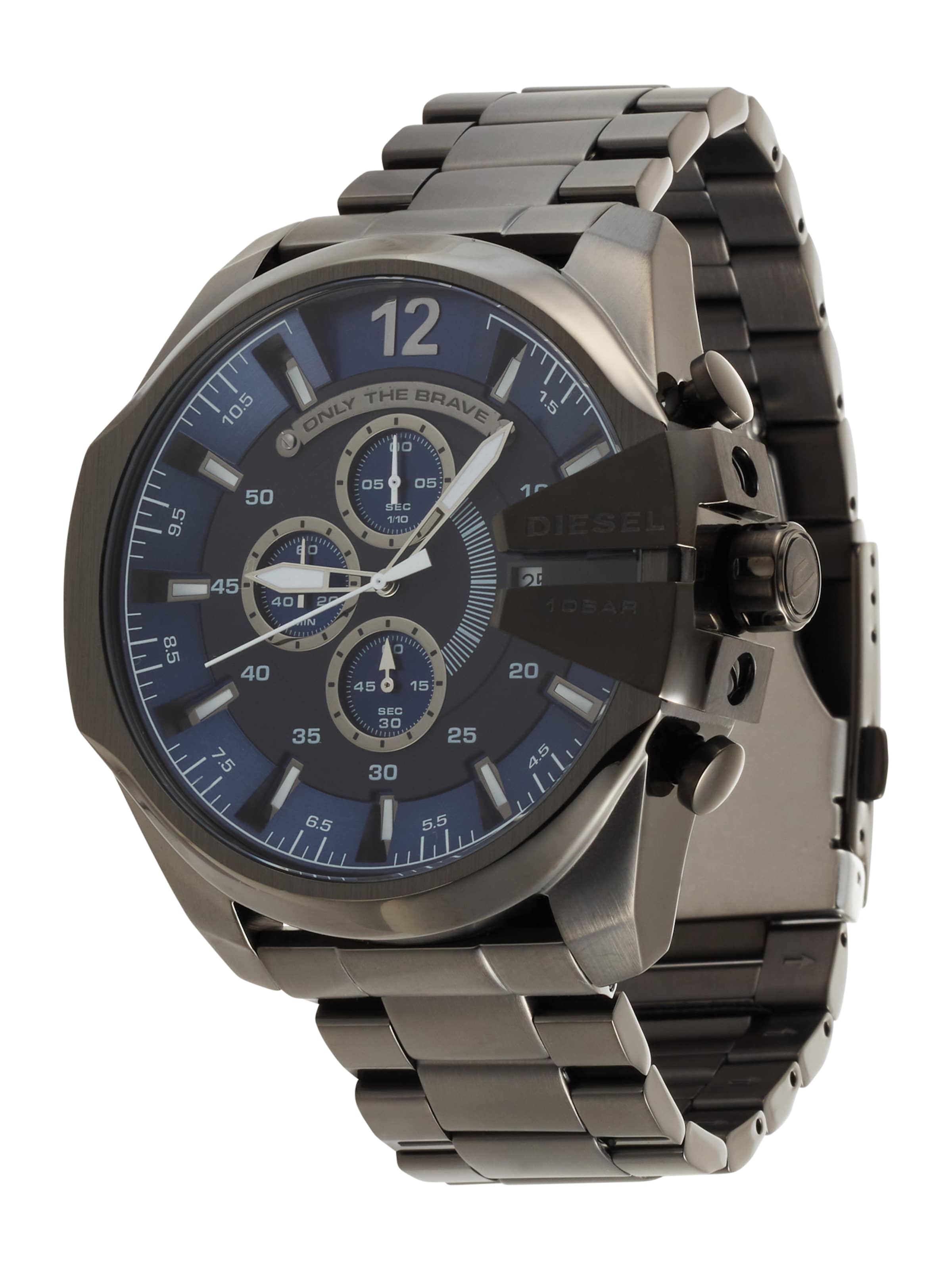 DIESEL Analogt ur 'Mega Chief' i grå: forside