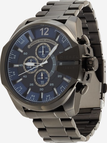 DIESEL Analog Watch 'Mega Chief' in Grey: front