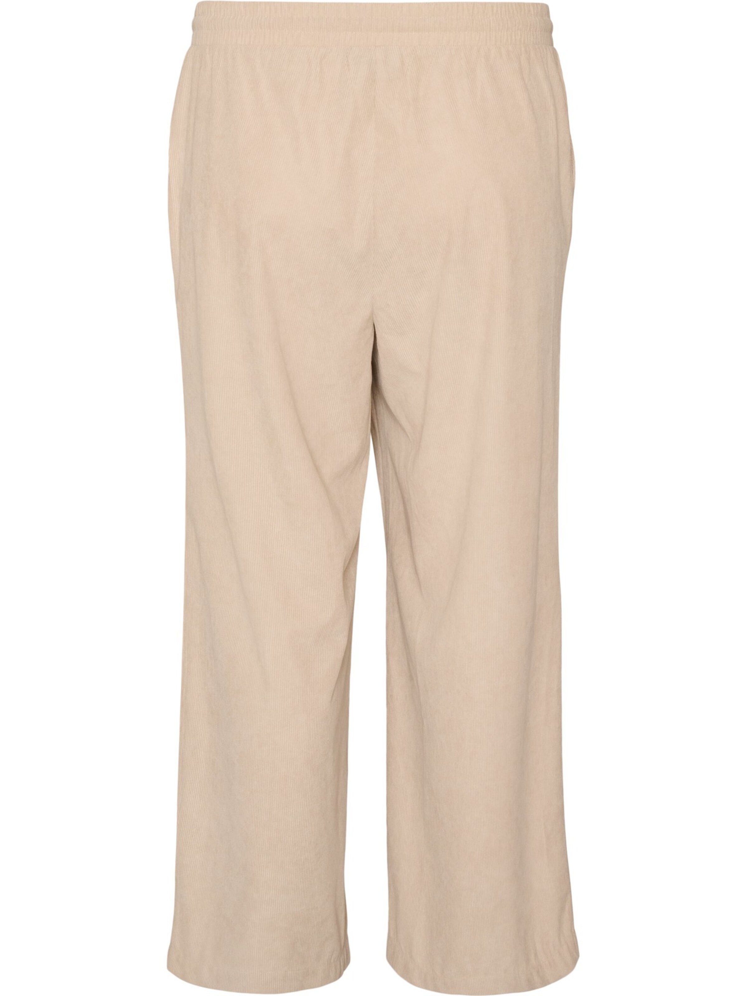 Zizzi Loosefit Hose 'FLELISA' in Beige