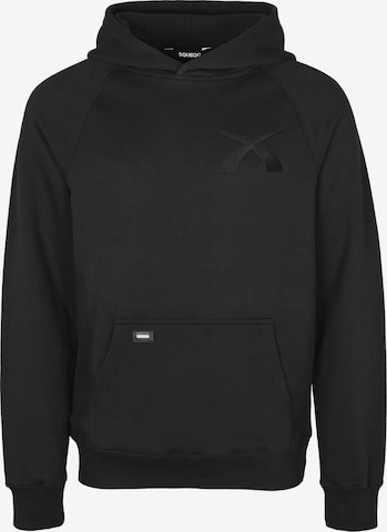 Squeqo Sweatshirt 'Cotton 435 GSM' in Black: front
