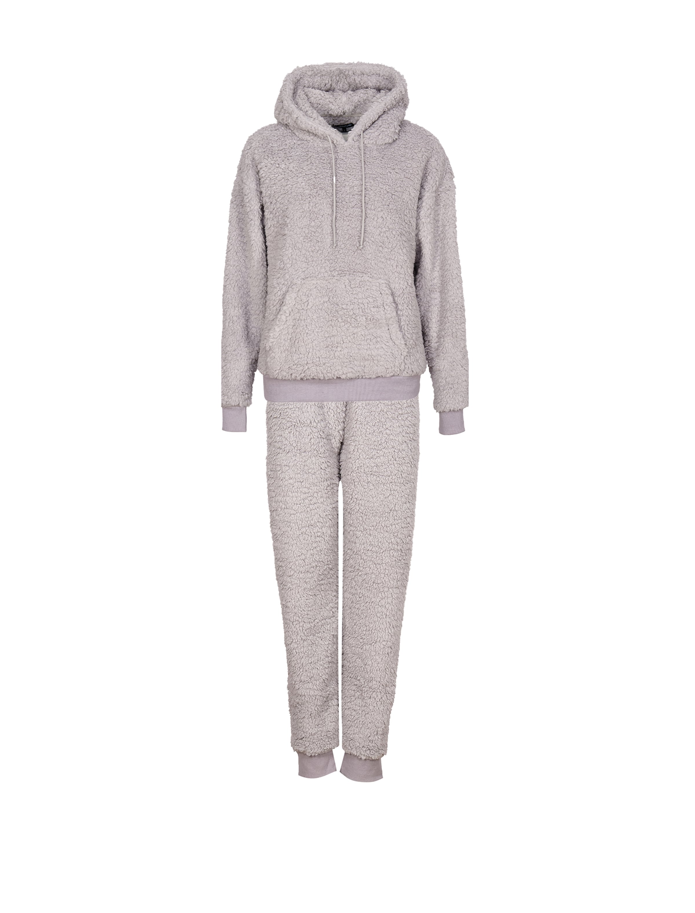 Loungeable Hausanzug in Grau: Vorderseite