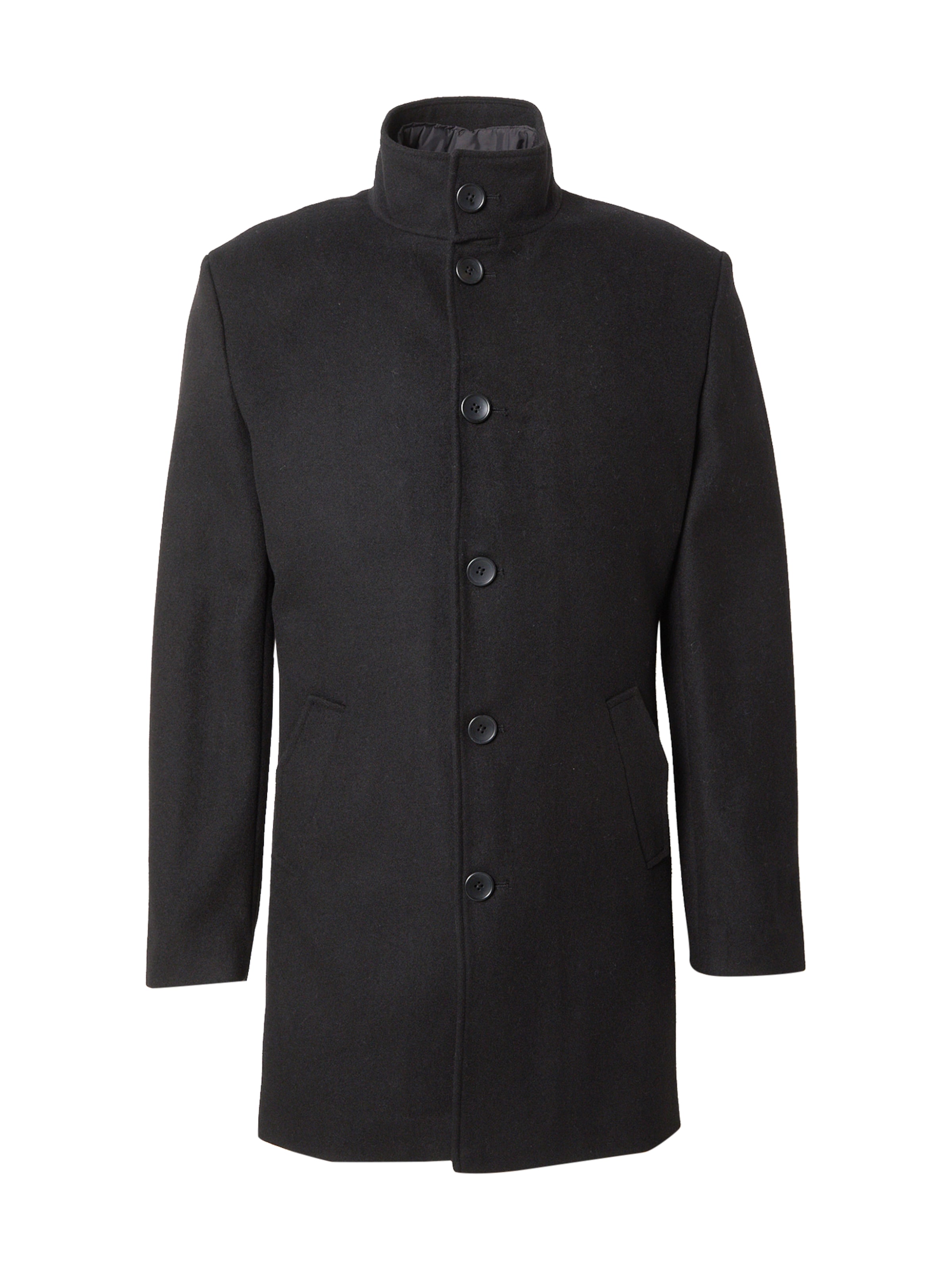 Bruun & Stengade Přechodný kabát 'Ontario' – černá: přední strana