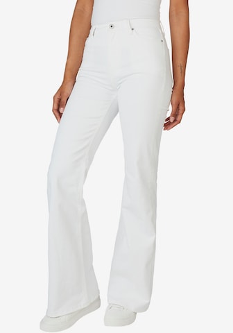 Pepe Jeans Flared Jeans in White: front