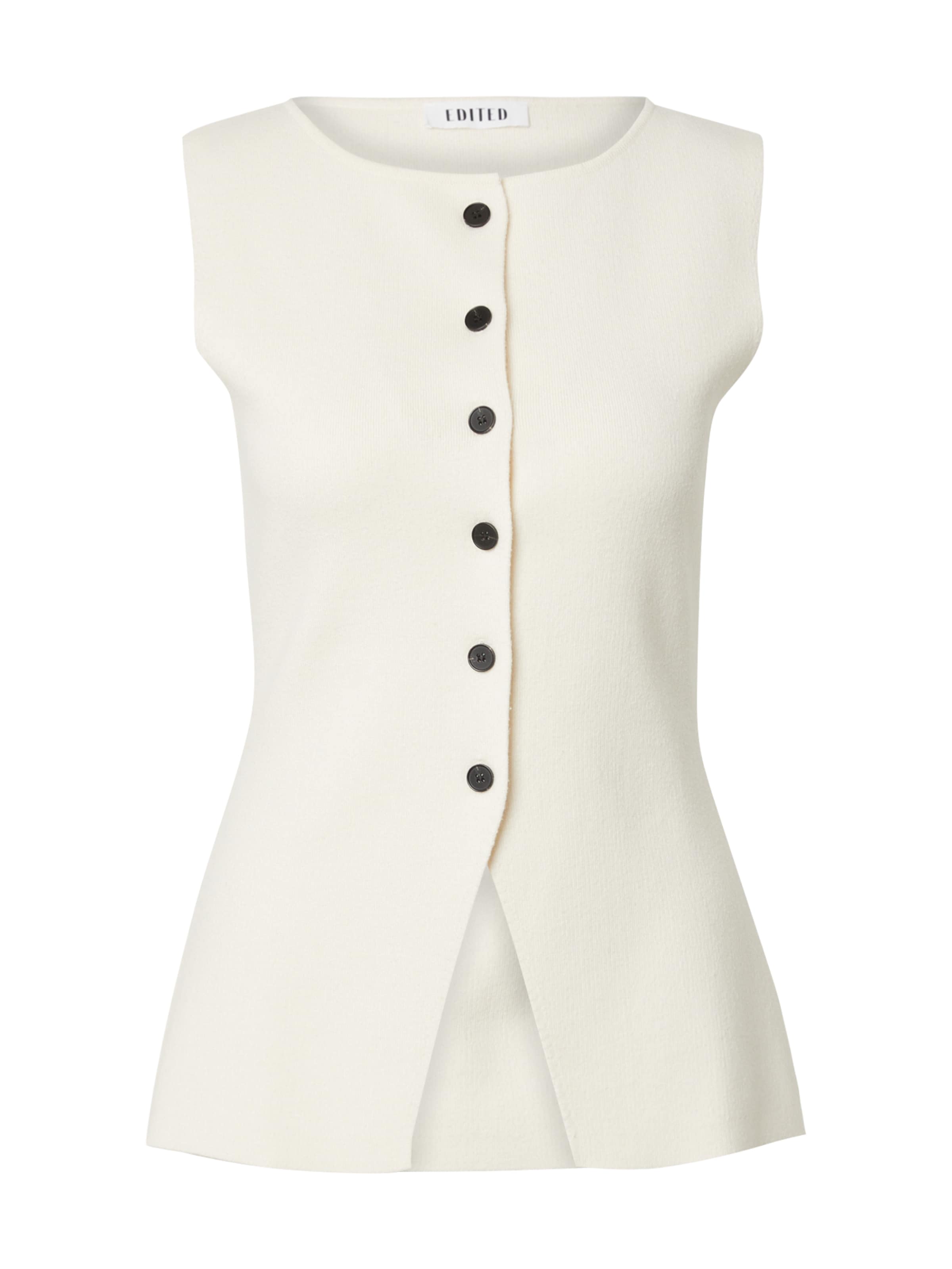 Vestă 'Gabi' de la EDITED pe bej: față