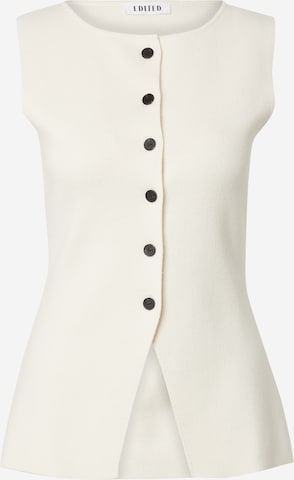 EDITED Weste 'Gabi' in Beige: Vorderseite