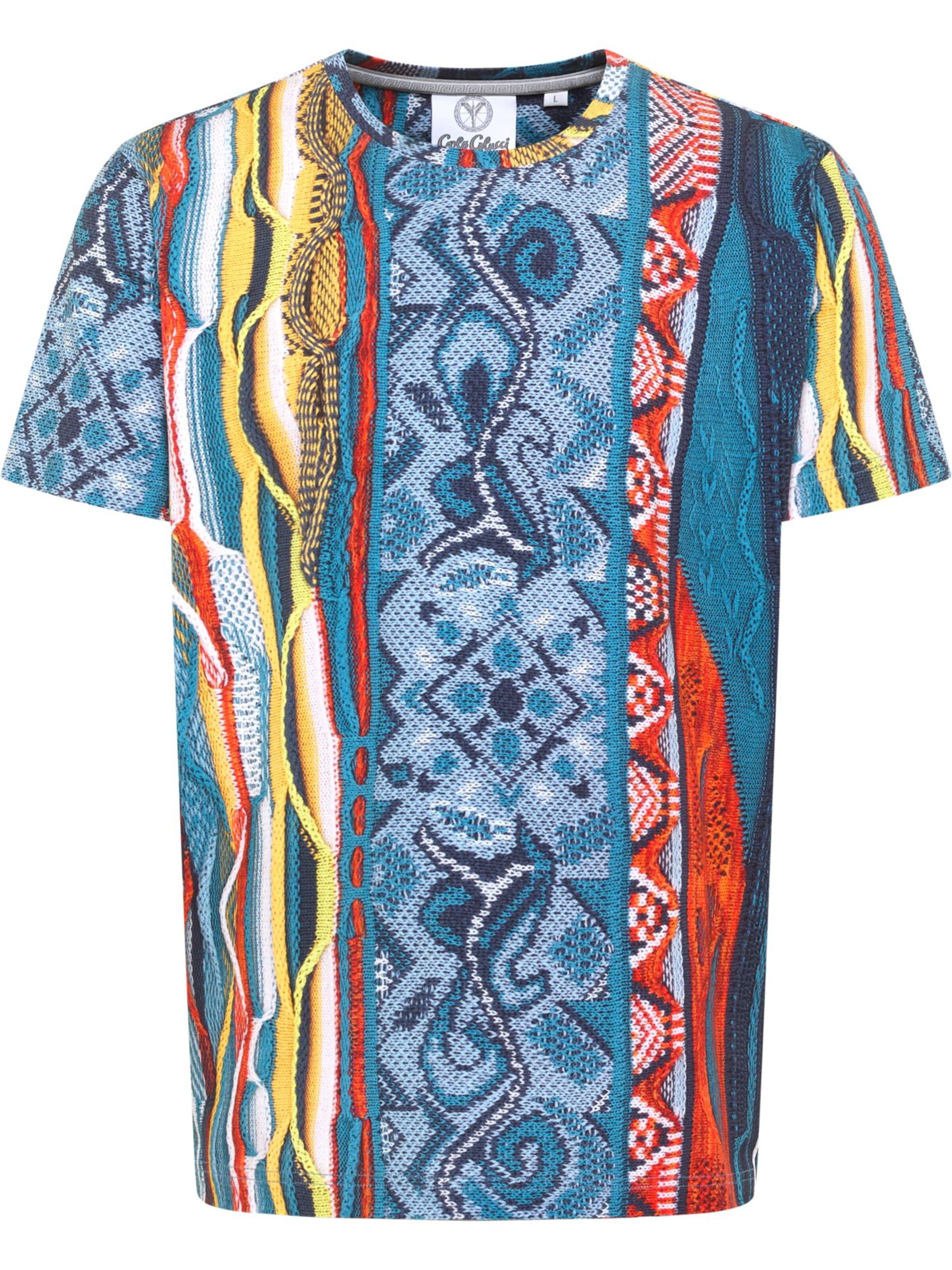 Carlo Colucci Shirt 'Dini' in Blau: Vorderseite