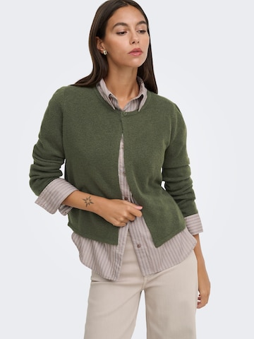 JDY Knit Cardigan 'JDYRue' in Green