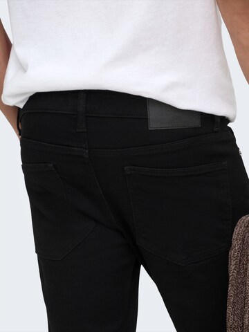 Only & Sons Skinny Jeans 'ONSWARP' in Black