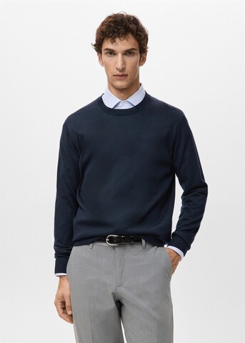 MANGO MAN Sweater 'Willy' in Blue: front