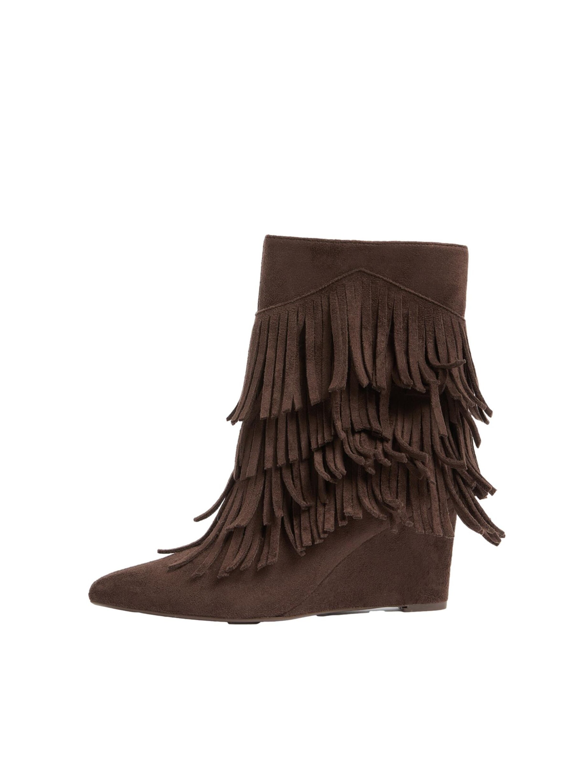 Lipsy Nízké kozačky – hnědá: přední strana