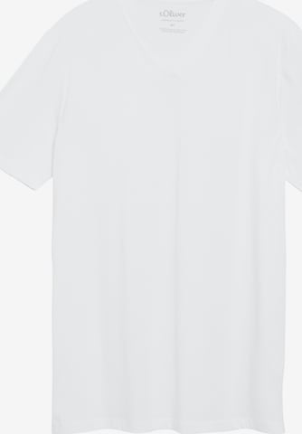 s.Oliver Men Big Sizes T-Shirt in Weiß: Vorderseite