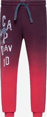 CAMP DAVID Pants in Red: front