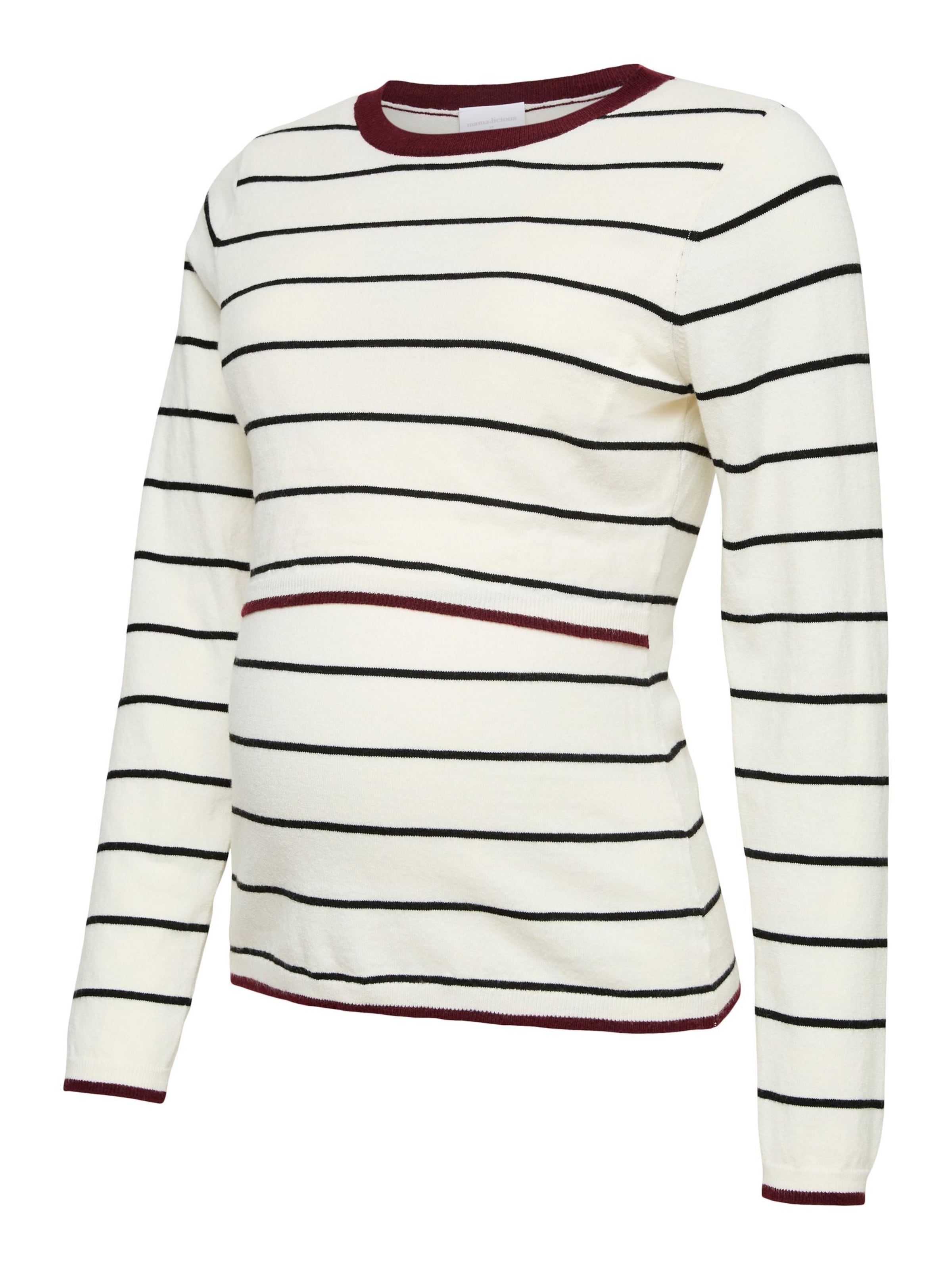 Pull-over MAMALICIOUS en blanc : devant